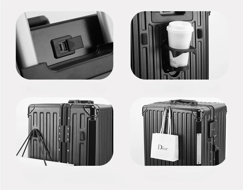 Middle Size Multi-Function Trolley Case - Business Boarding Suitcase