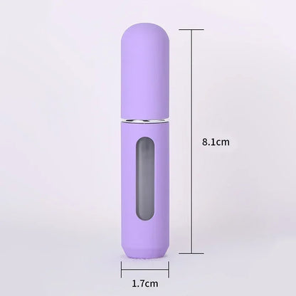Candy Color Mini Travel Portable Bottom Filling Perfume Bottle - Refillable Fine Mist Spray