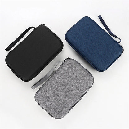 Large Capacity Travel Electronics Accessories Organizer – Portable EVA Duricrust Airbag Storage Bag for Tablets & Cables