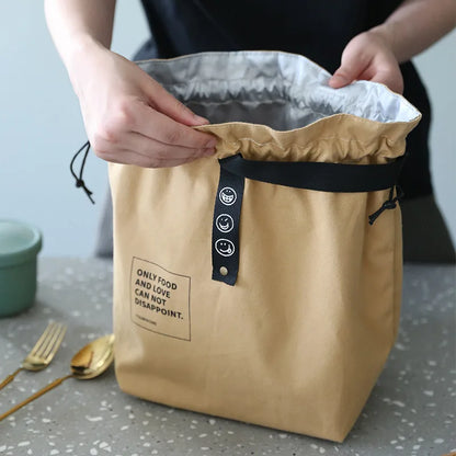 Canvas Lunch Bag - Bento Box Handbag