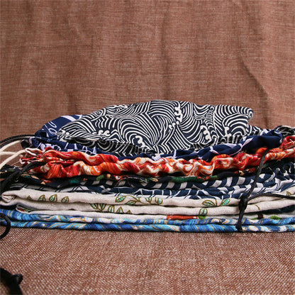 Japanese Style Drawstring Lunch Box Storage Bag – Portable and Fashionable Tote