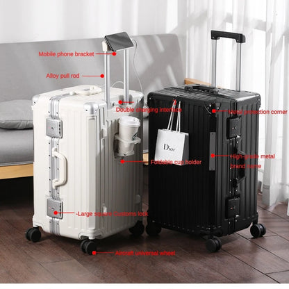 Middle Size Multi-Function Trolley Case - Business Boarding Suitcase